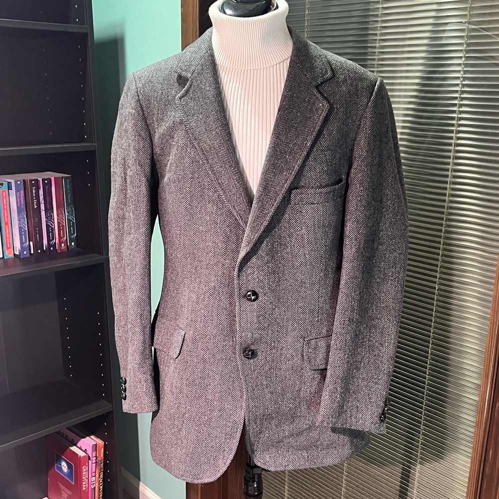 Vintage gray wool blazer